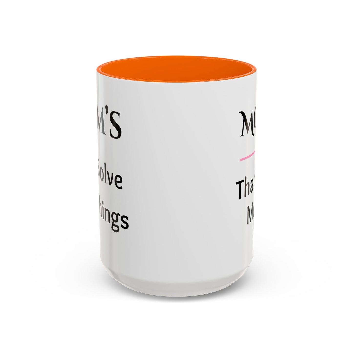 Cozy Accent Coffee Mug, 8 colors | Perfect Gift for Mom, saying, “Hugs solve most problems”, and a Thank you message face her!