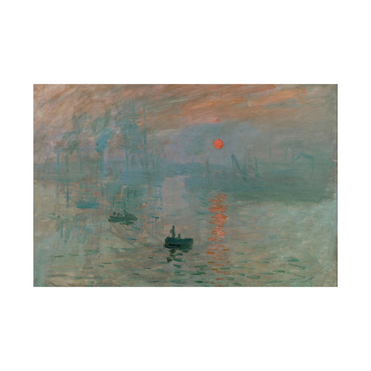 Satin Poster - Claude Monet's Impression, Sunrise