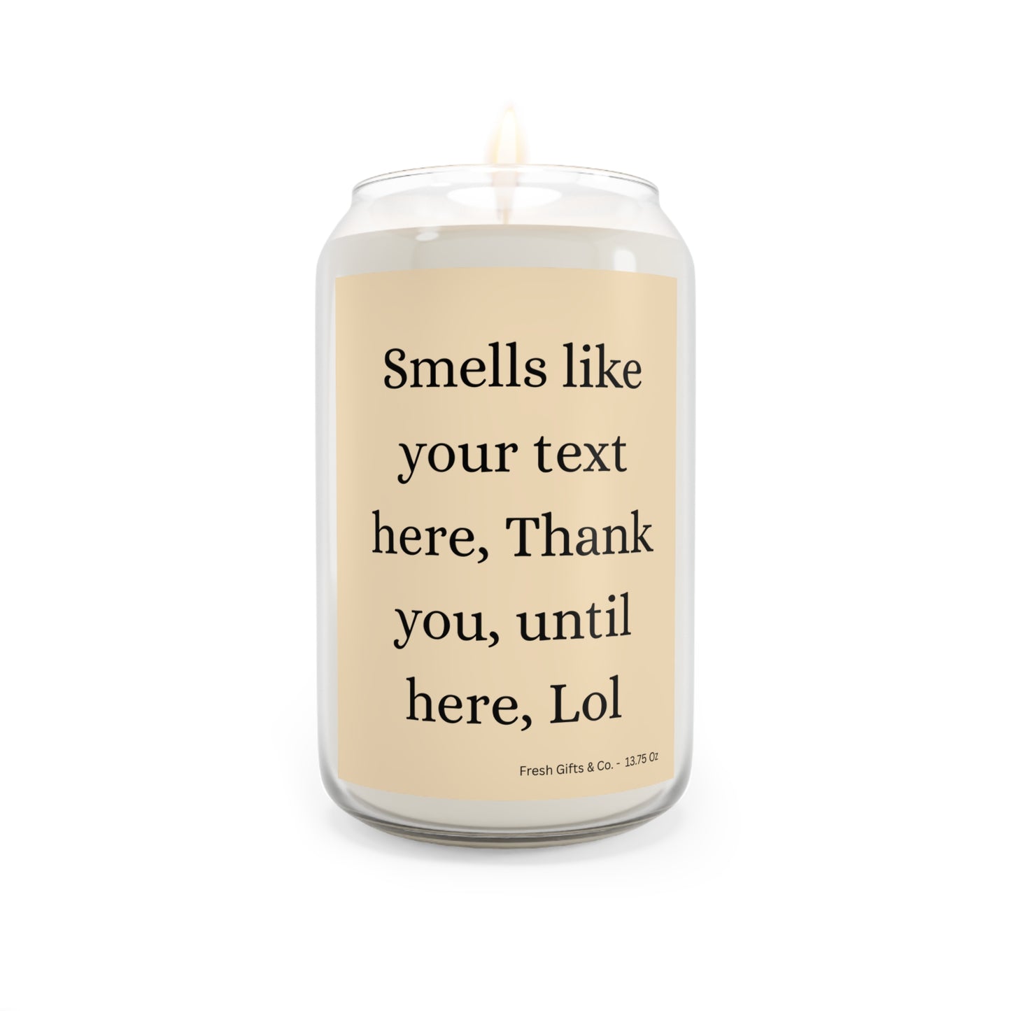 Personalized Message Candle 13.75 oz - Scented Candle
