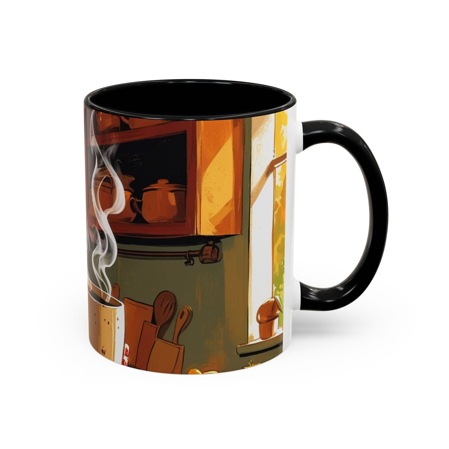 Cozy Accent Coffee Mug | Perfect for Home, Gift, saying, “That look, five minutes of peace”