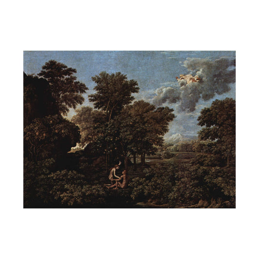 Satin Poster Only - Le Printemps - Spring - The Earthly Paradise by Nicolas Poussin