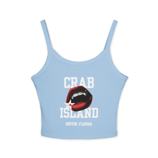 Tank Top - Crab Island Women's Softstyle Tee - Biten by Me Brand - Destin, Florida