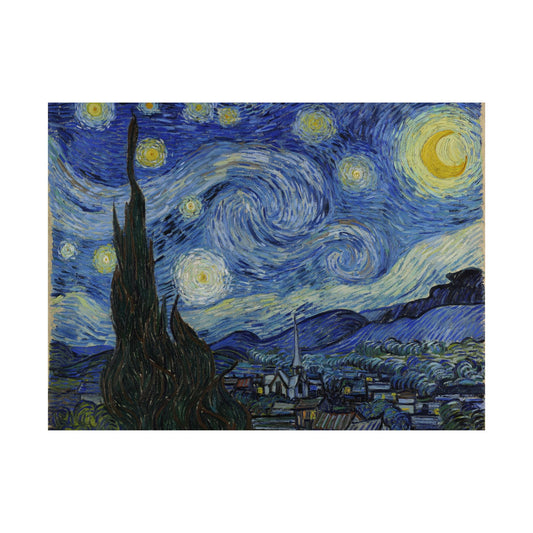 Satin Poster Only - Starry Night, Vincent Van Gogh