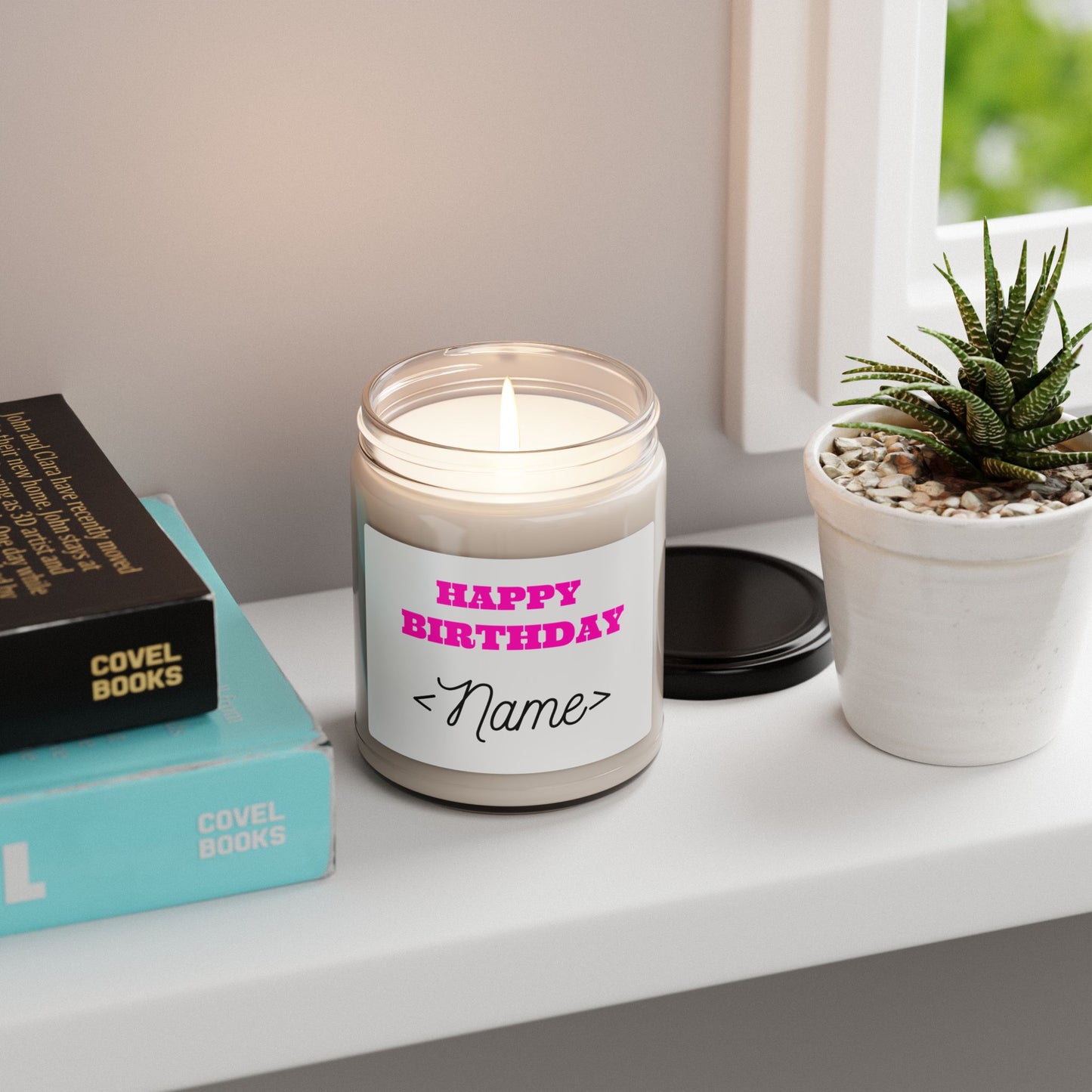 Personalized Birthday Scented Soy 9 oz Candle | Custom Gift