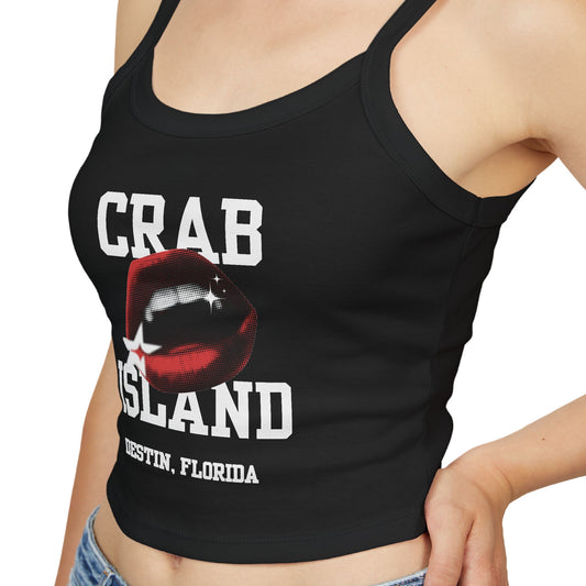 Tank Top - Crab Island Women's Softstyle Tee - Biten by Me Brand - Destin, Florida