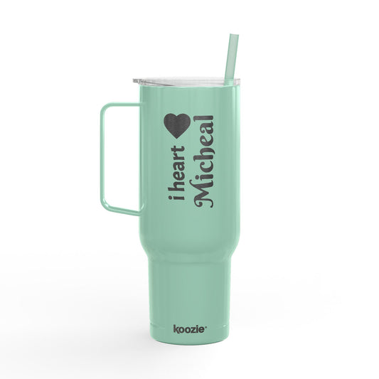 Engraved Personalized Their name on Insulated Tumbler, Both sides Custom Engraved 40oz Drinkware Gift for Him/Her, Birthday, Travel Mug