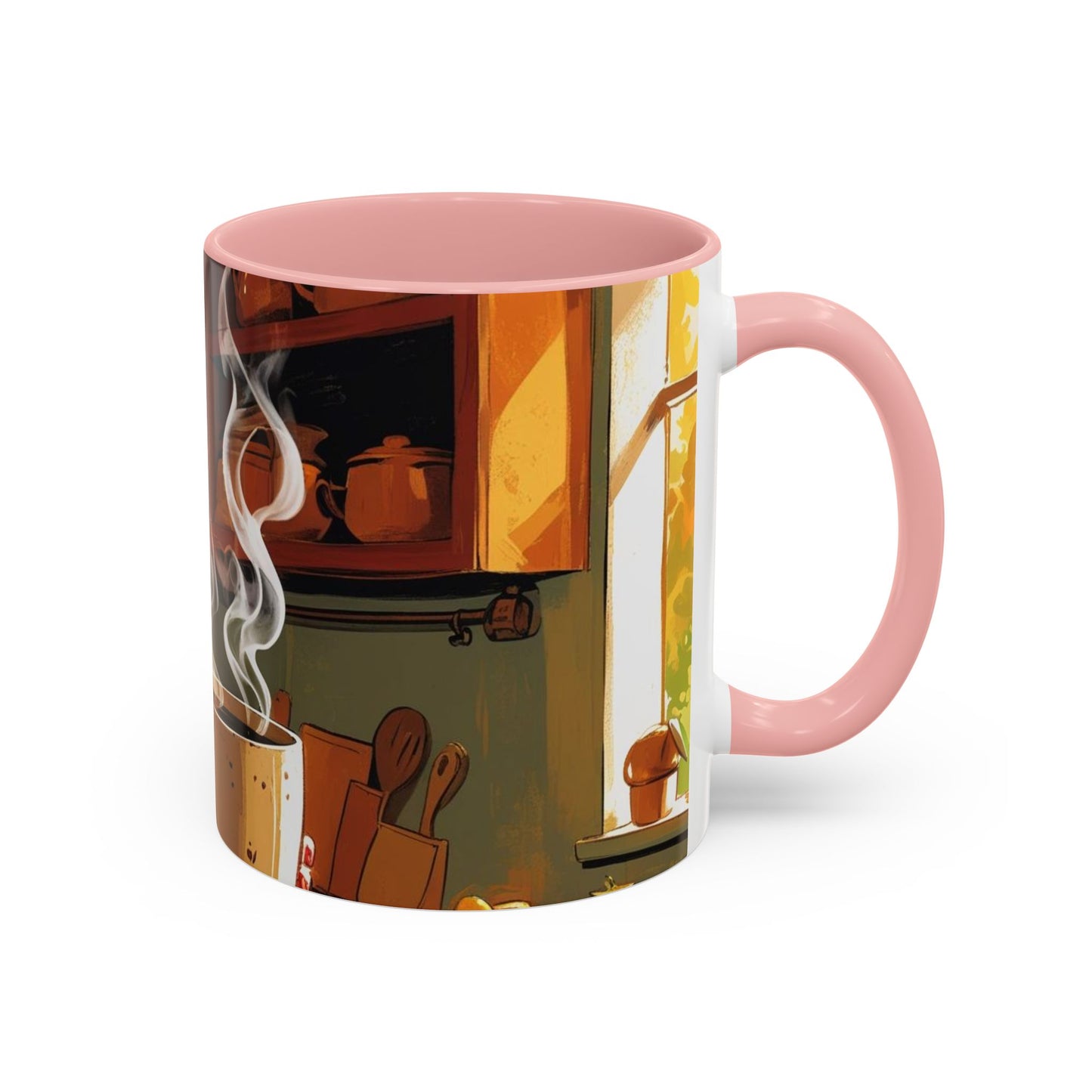 Cozy Accent Coffee Mug | Perfect for Home, Gift, saying, “That look, five minutes of peace”