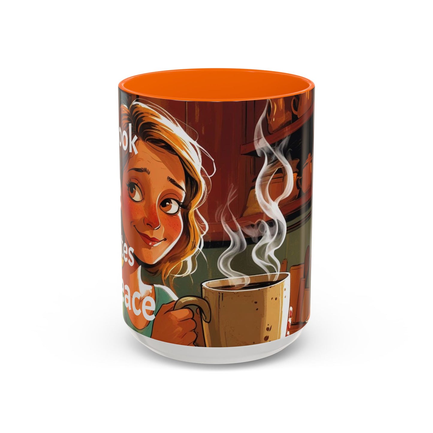 Cozy Accent Coffee Mug | Perfect for Home, Gift, saying, “That look, five minutes of peace”