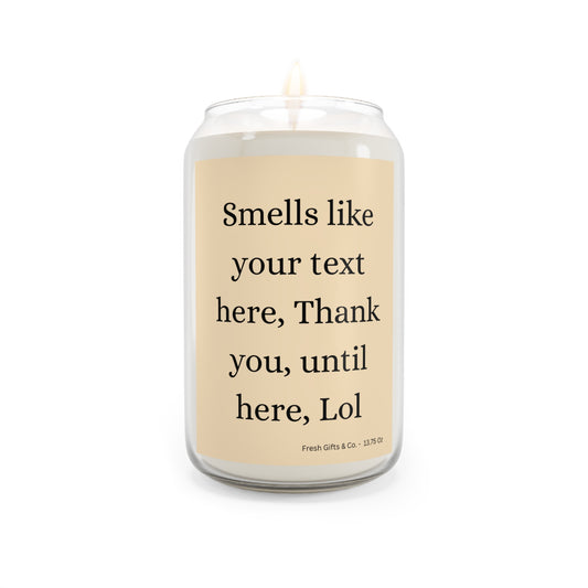 Personalized Message Candle 13.75 oz - Scented Candle