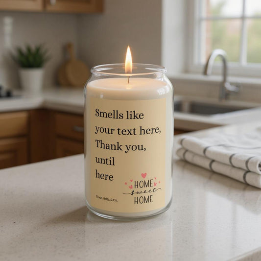 Personalized Candle - Home Sweet Home Scented Candle