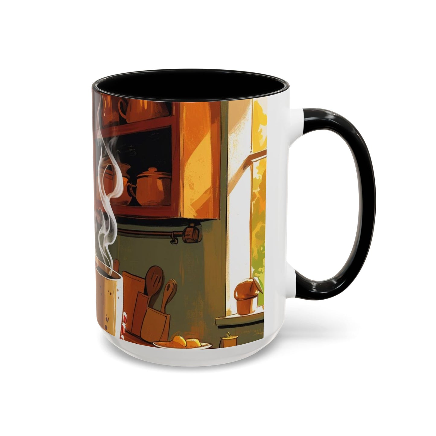 Cozy Accent Coffee Mug | Perfect for Home, Gift, saying, “That look, five minutes of peace”
