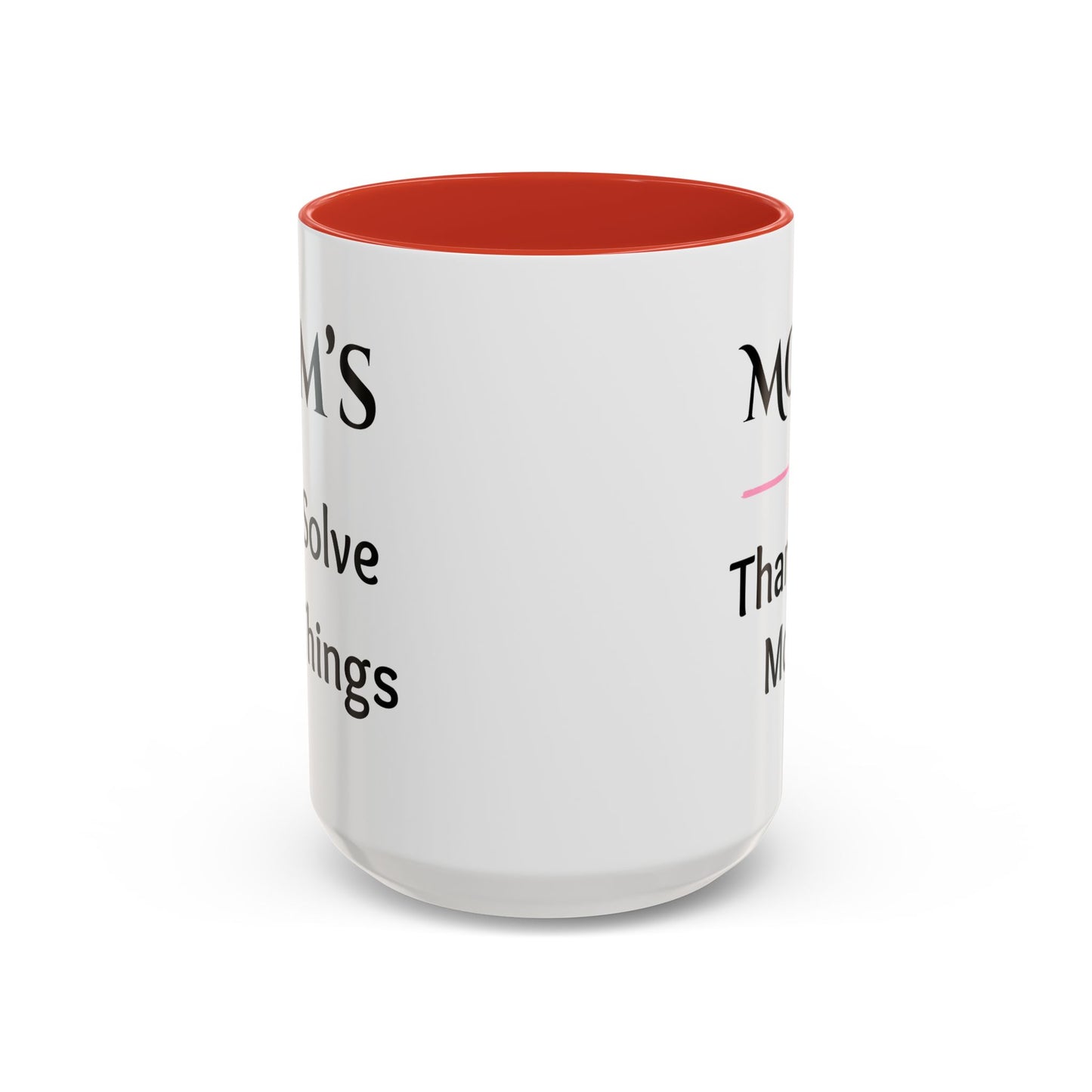 Cozy Accent Coffee Mug, 8 colors | Perfect Gift for Mom, saying, “Hugs solve most problems”, and a Thank you message face her!