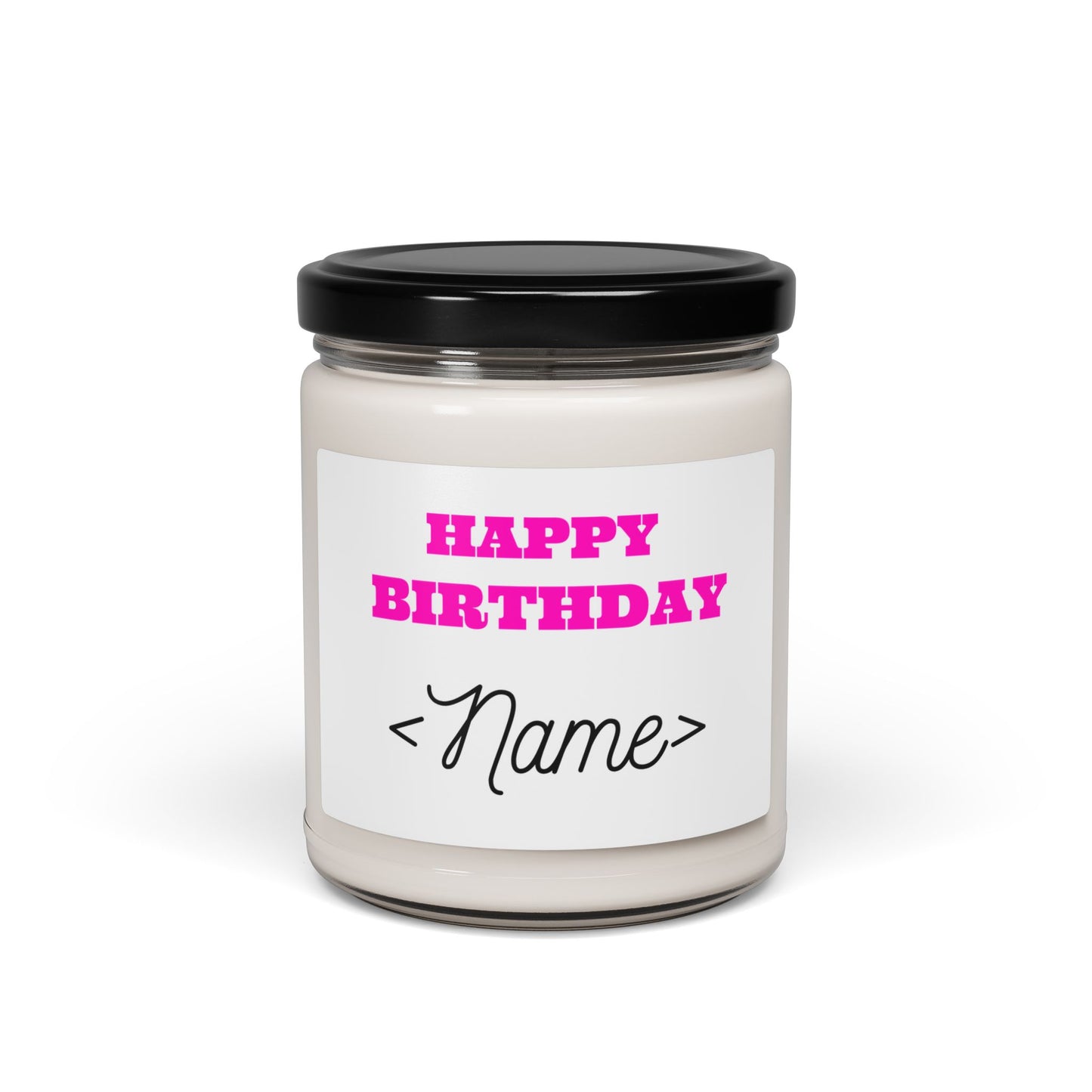 Personalized Birthday Scented Soy 9 oz Candle | Custom Gift