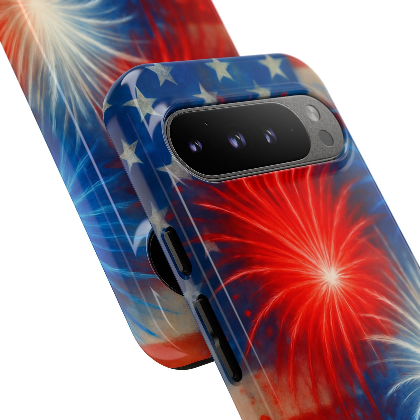 Patriotic Phone Case with Fireworks Design | Tough Cases, USA Holiday, Independence Day, Gift for Friends, Custom Cell Cover