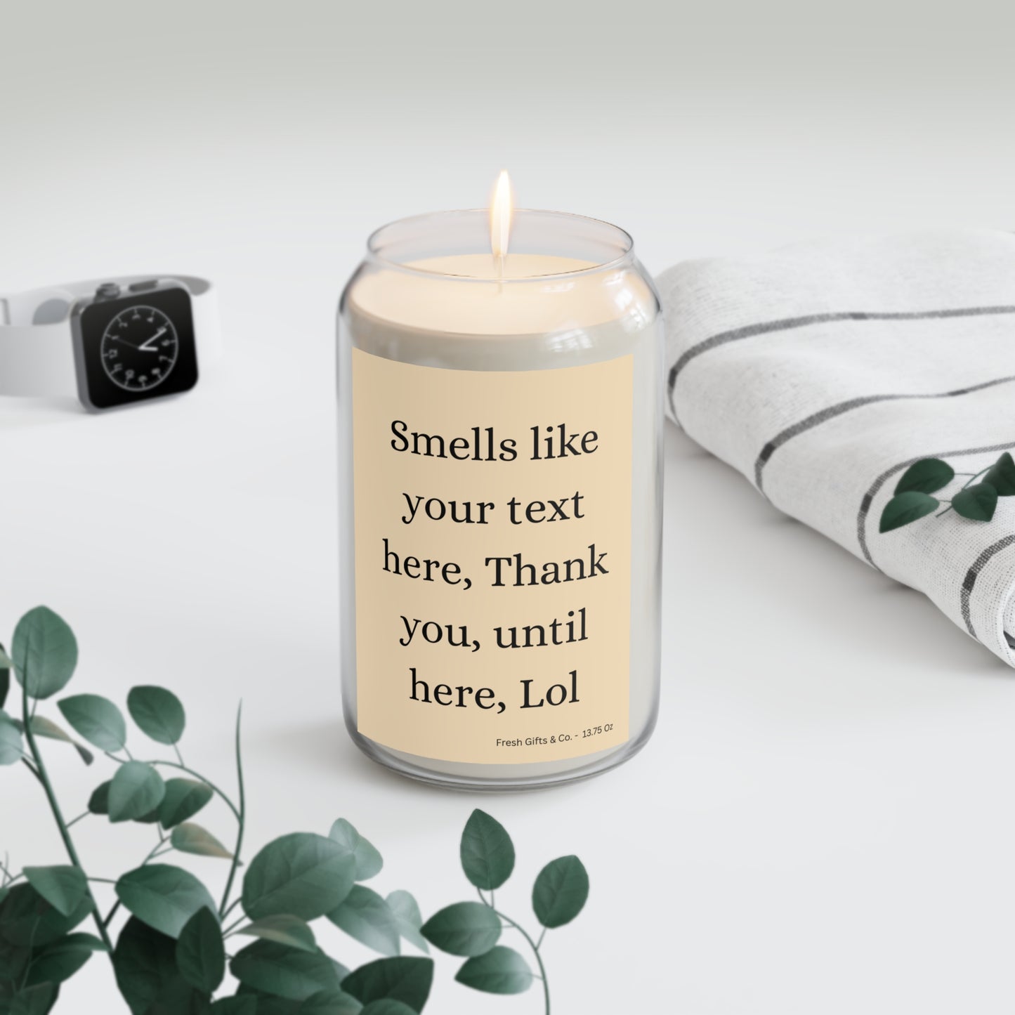 Personalized Message Candle 13.75 oz - Scented Candle