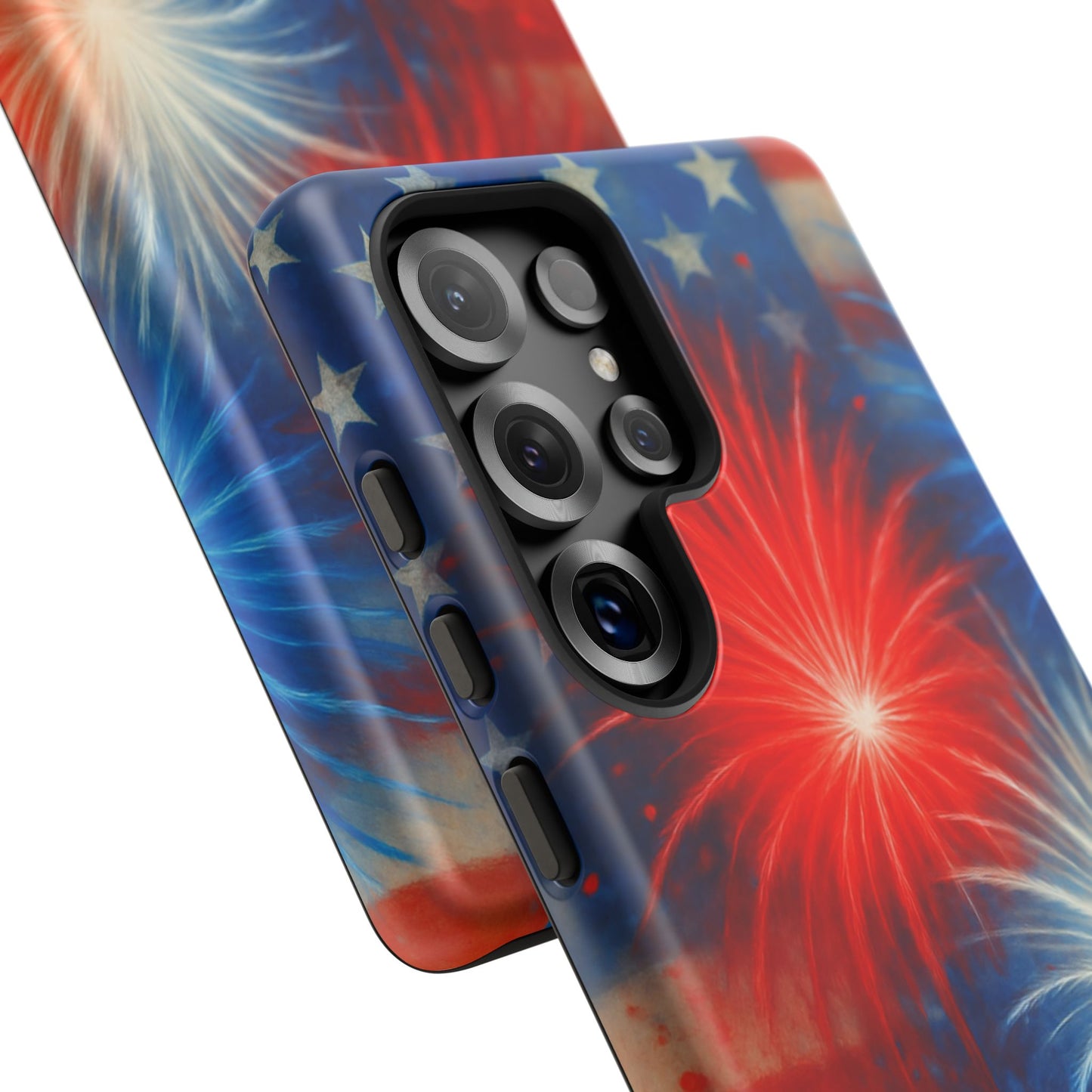 Patriotic Phone Case with Fireworks Design | Tough Cases, USA Holiday, Independence Day, Gift for Friends, Custom Cell Cover