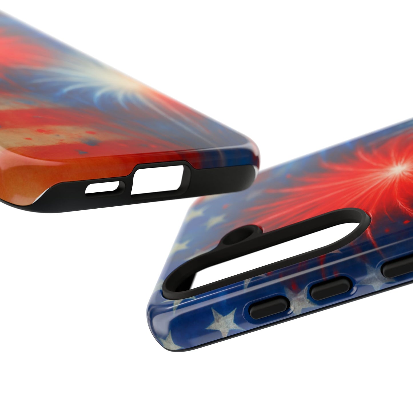 Patriotic Phone Case with Fireworks Design | Tough Cases, USA Holiday, Independence Day, Gift for Friends, Custom Cell Cover