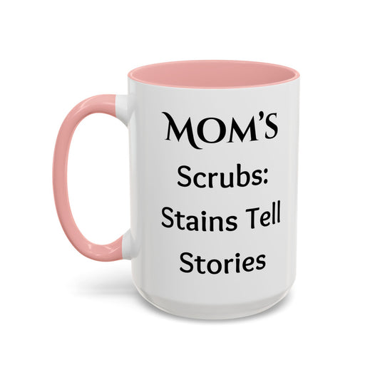 Cozy Accent Coffee Mug, 8 colors | Perfect Gift for Mom or Nurses, facing her it says, “Thank you Mom”