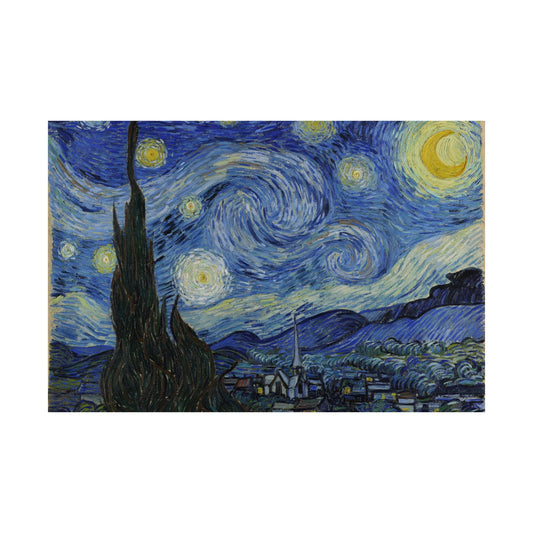 Satin Poster Only - Starry Night, Vincent Van Gogh
