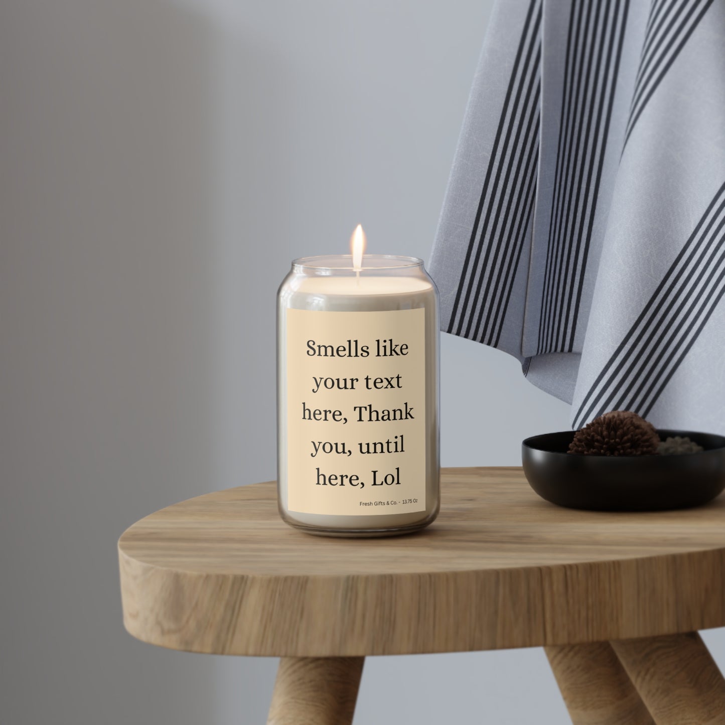 Personalized Message Candle 13.75 oz - Scented Candle