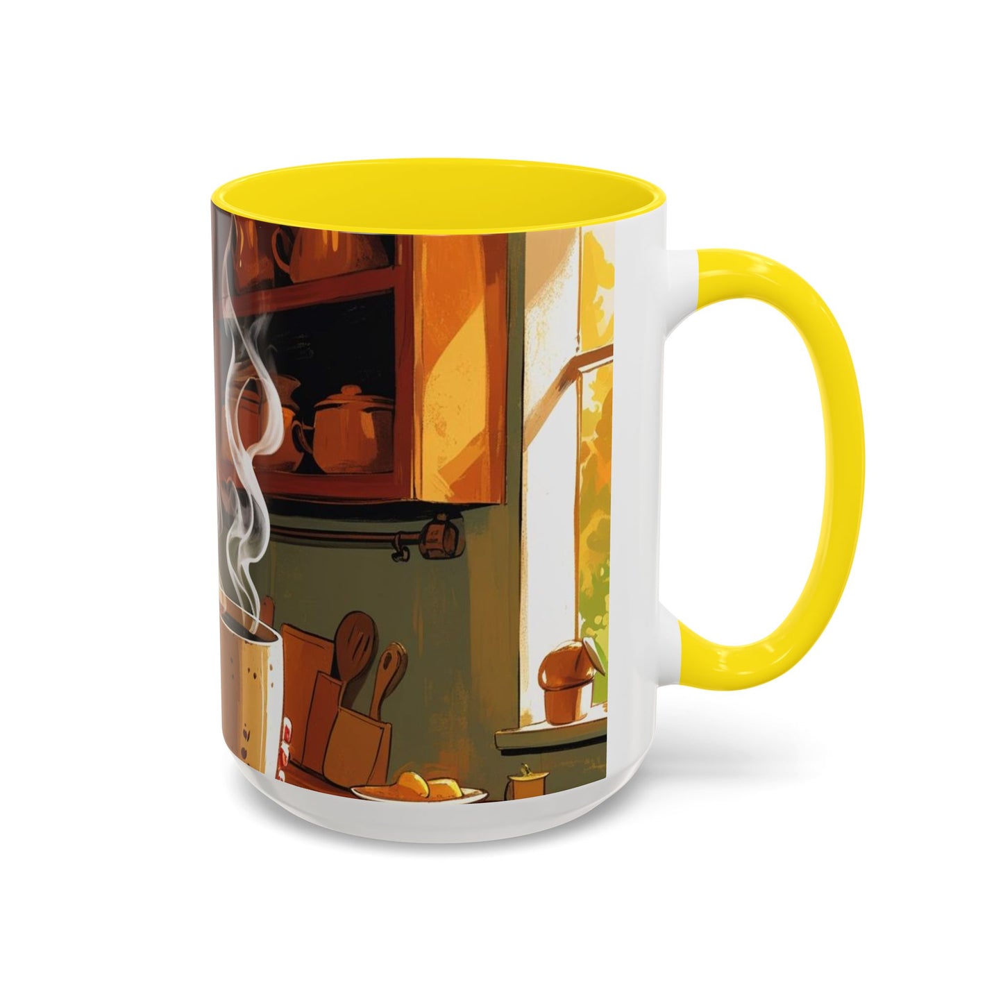 Cozy Accent Coffee Mug | Perfect for Home, Gift, saying, “That look, five minutes of peace”
