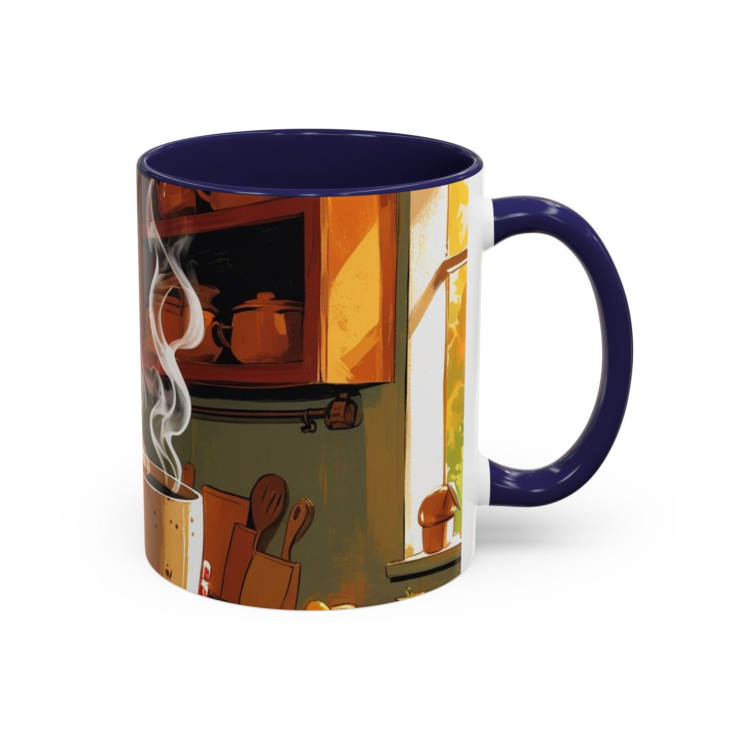 Cozy Accent Coffee Mug | Perfect for Home, Gift, saying, “That look, five minutes of peace”
