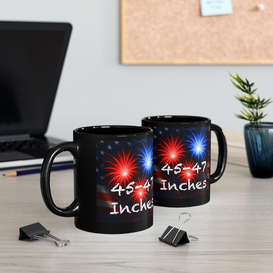 Women’s Naughty Patriotic Fireworks Mug - “45-47 Inches” Star-Spangled Edition
