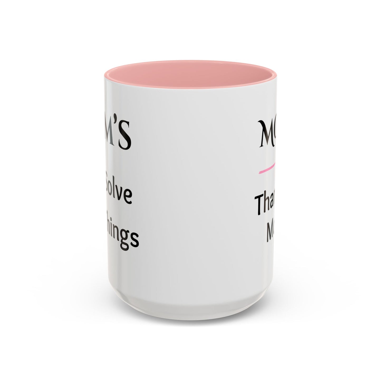 Cozy Accent Coffee Mug, 8 colors | Perfect Gift for Mom, saying, “Hugs solve most problems”, and a Thank you message face her!