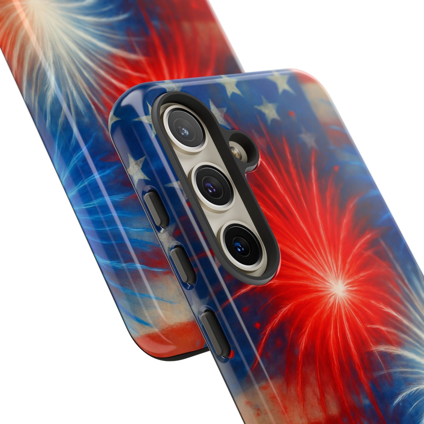 Patriotic Phone Case with Fireworks Design | Tough Cases, USA Holiday, Independence Day, Gift for Friends, Custom Cell Cover